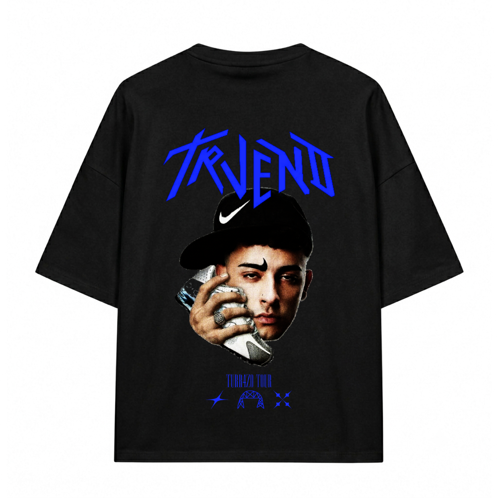 Camiseta Trueno Negra | Turr4zo Tour Azul