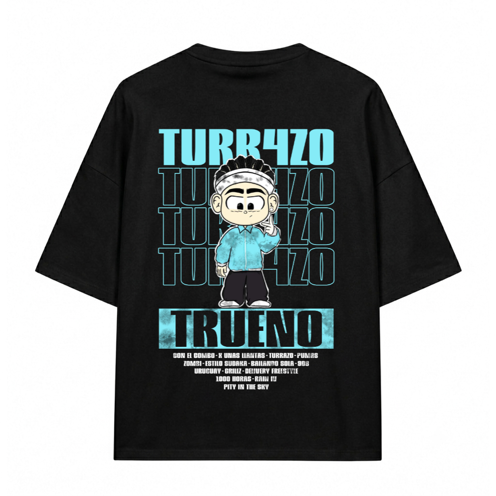 Camiseta Trueno Negra | Turr4zo