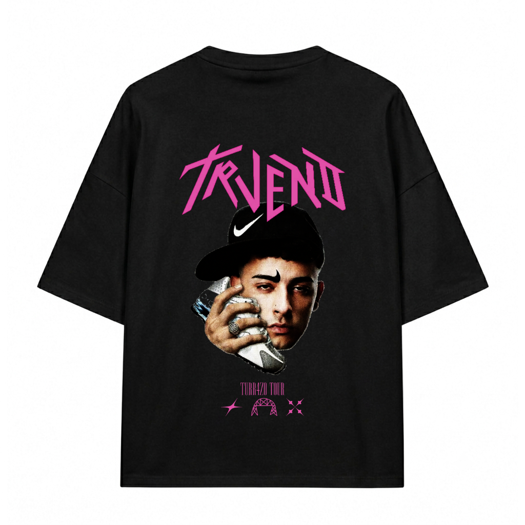 Camiseta Trueno Negra | Turr4zo Tour Rosa