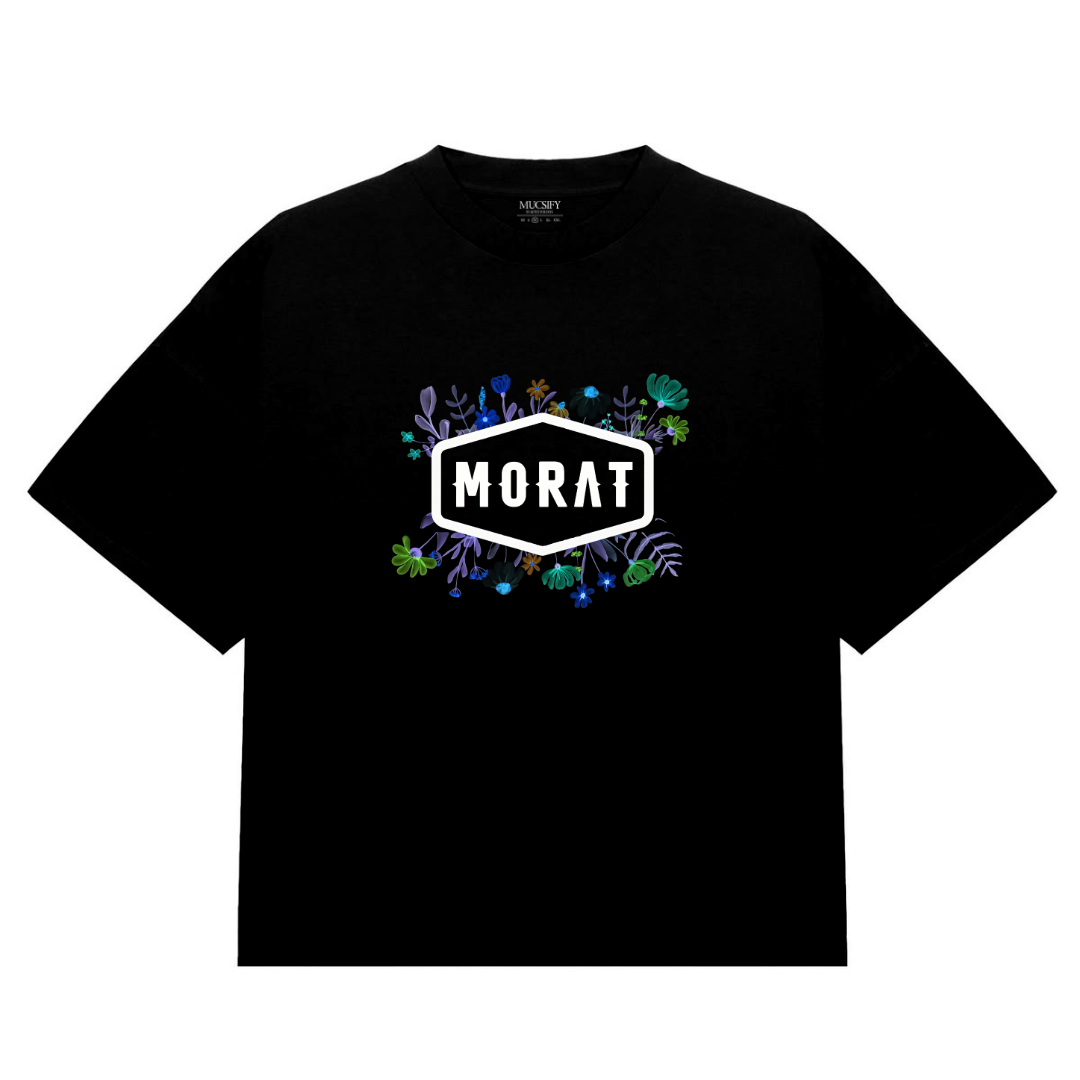 Camiseta Morat Negra | Flowers