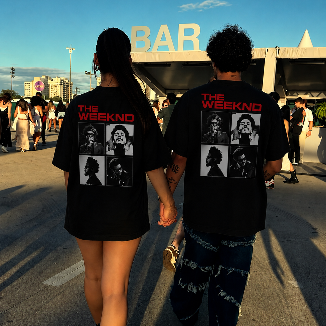 2x1 Camisetas The Weeknd Negra