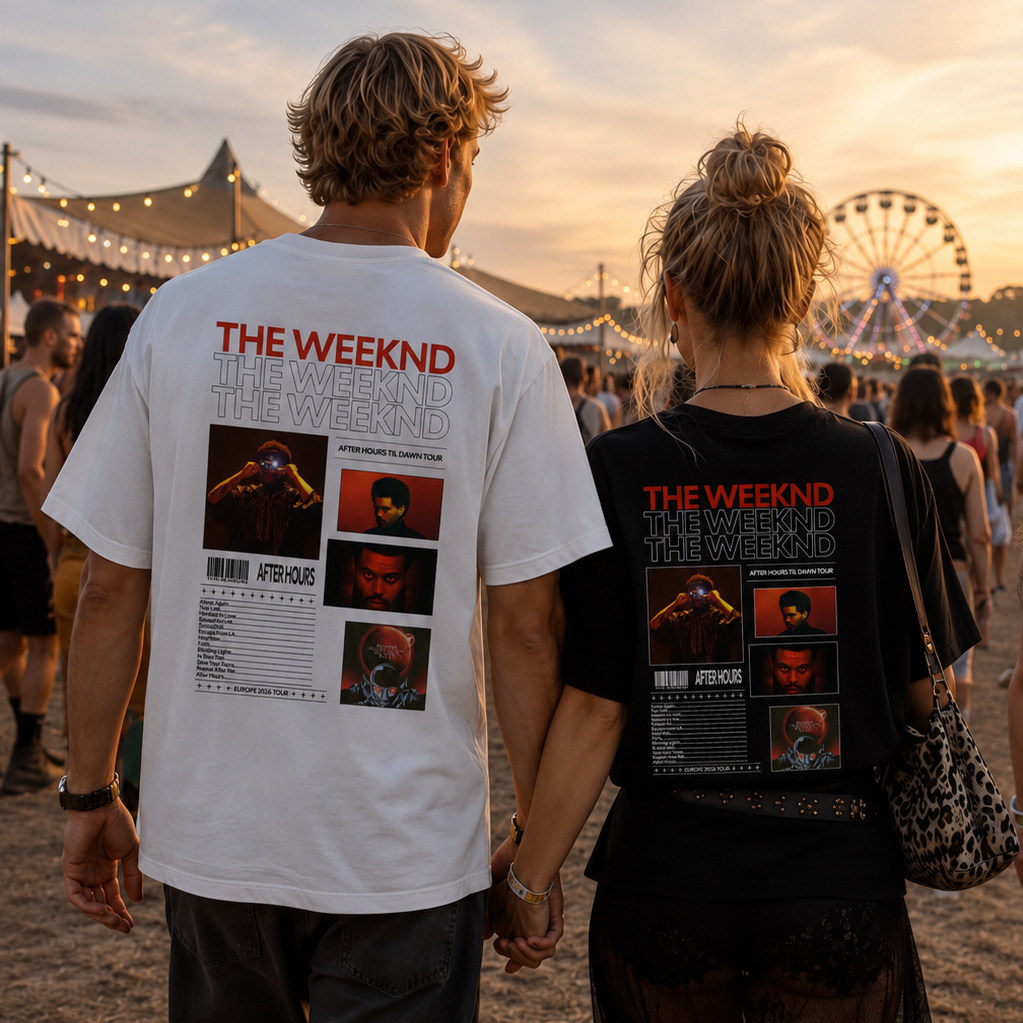 2x1 Camisetas The Weeknd Collage Mezcladas