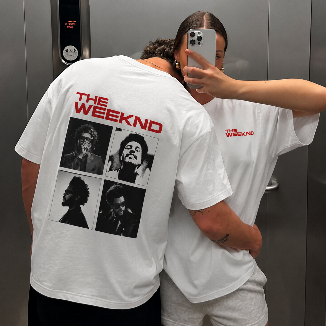 2x1 Camisetas The Weeknd Blanca
