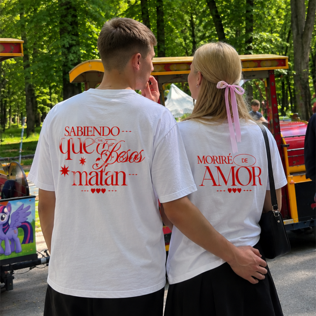 2x1 Camisetas Morat Blancas | Pareja
