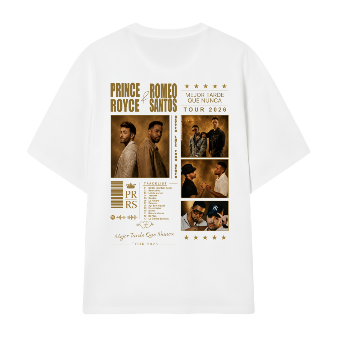 Camiseta Prince Royce y Romeo Santos