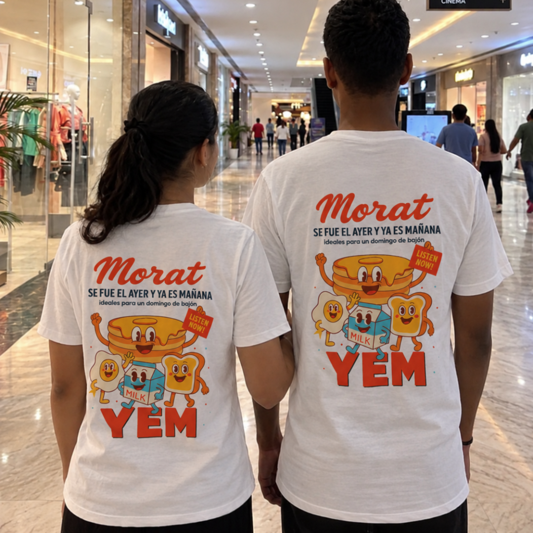 2x1 Camisetas Morat Blancas | YEM